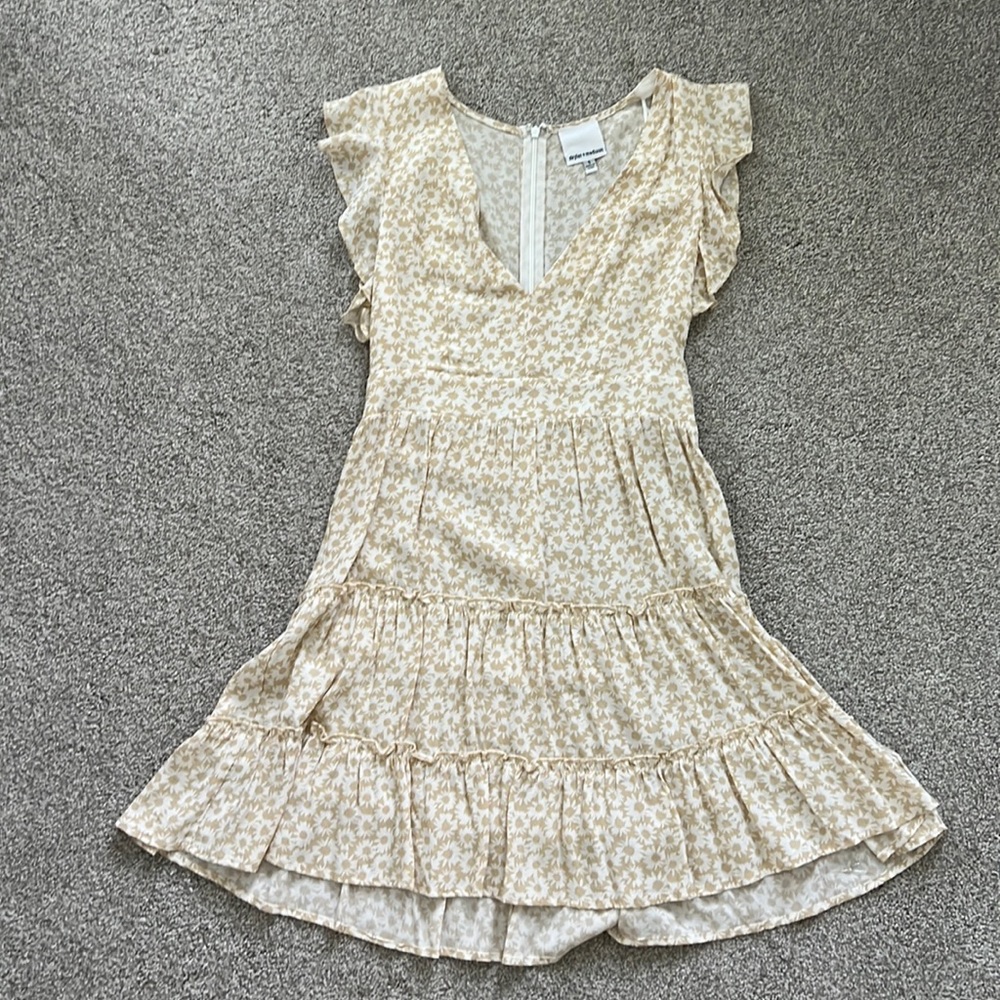 Never Worn yellow floral mini dress